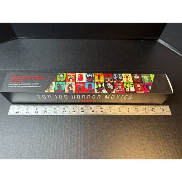 Curious Charts Official Fangoria Horror Movie Scratch Off Poster Top 100 *READ - Picture 8 of 8